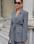 Дамски елегантен сет от две части - блейзър и панталон AW COLLECTION