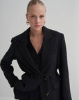 Дамски блейзър с колан AW Collection